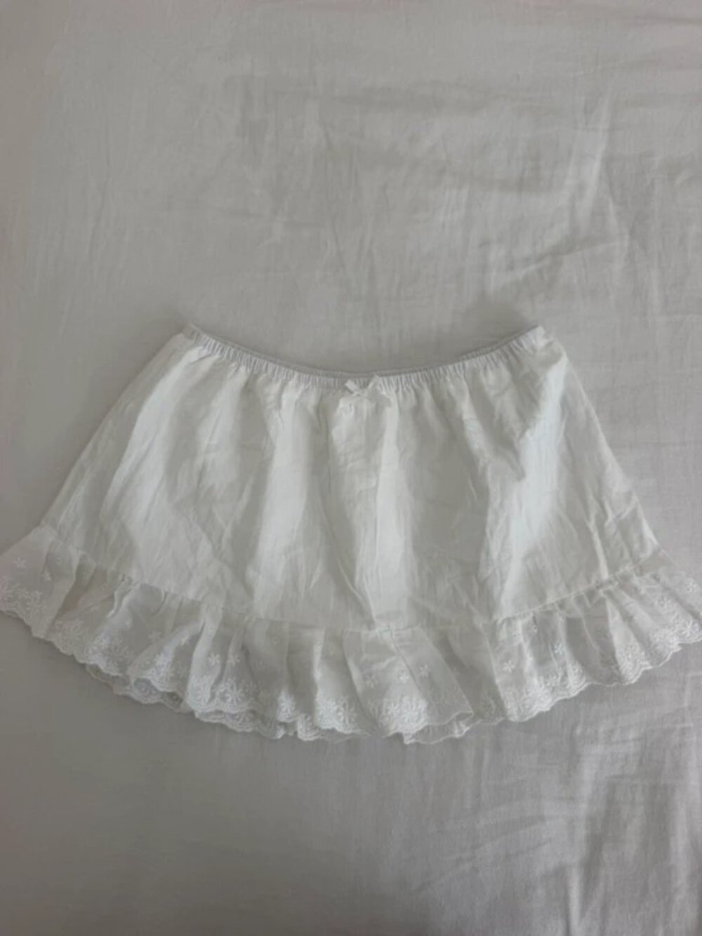 white ruffles skort from cider